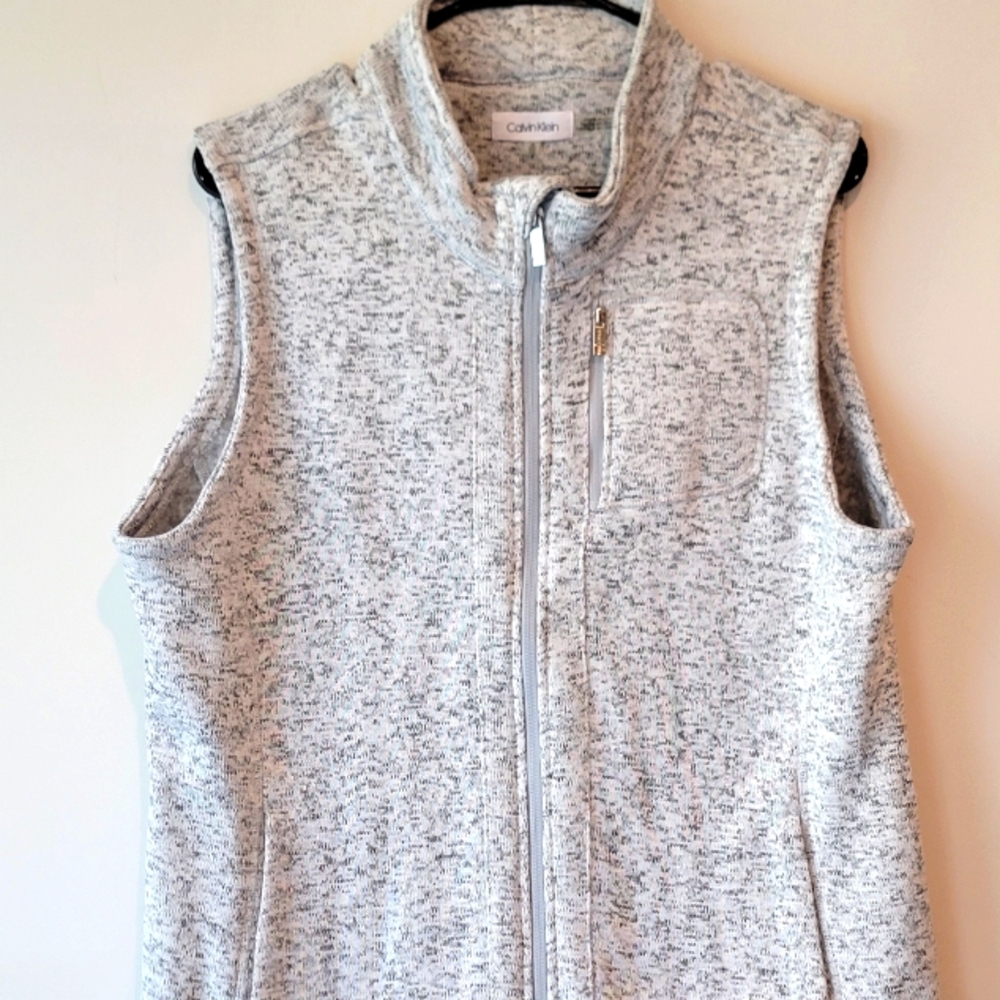 Calvin Klein Silver Outdoor Women Vest Size XL
